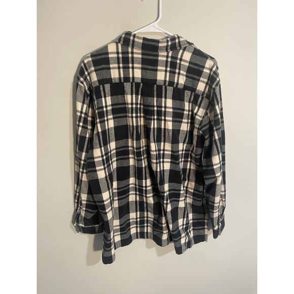 Lauren Ralph Lauren Women’s Full Zip Black White Plaid Shirt Jacket Size L - Picture 5 of 9